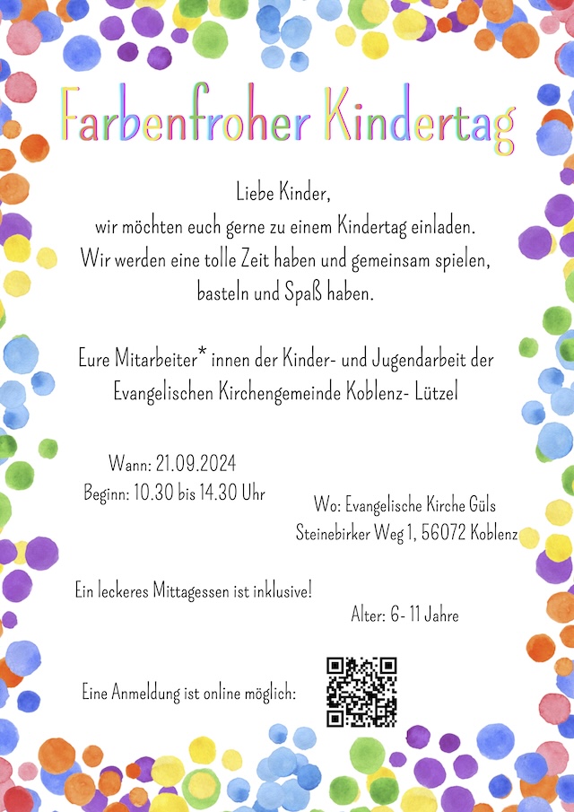 Farbenfroher Kindertag2024