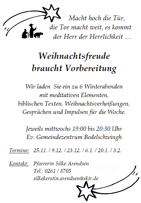 weihnacht abend start